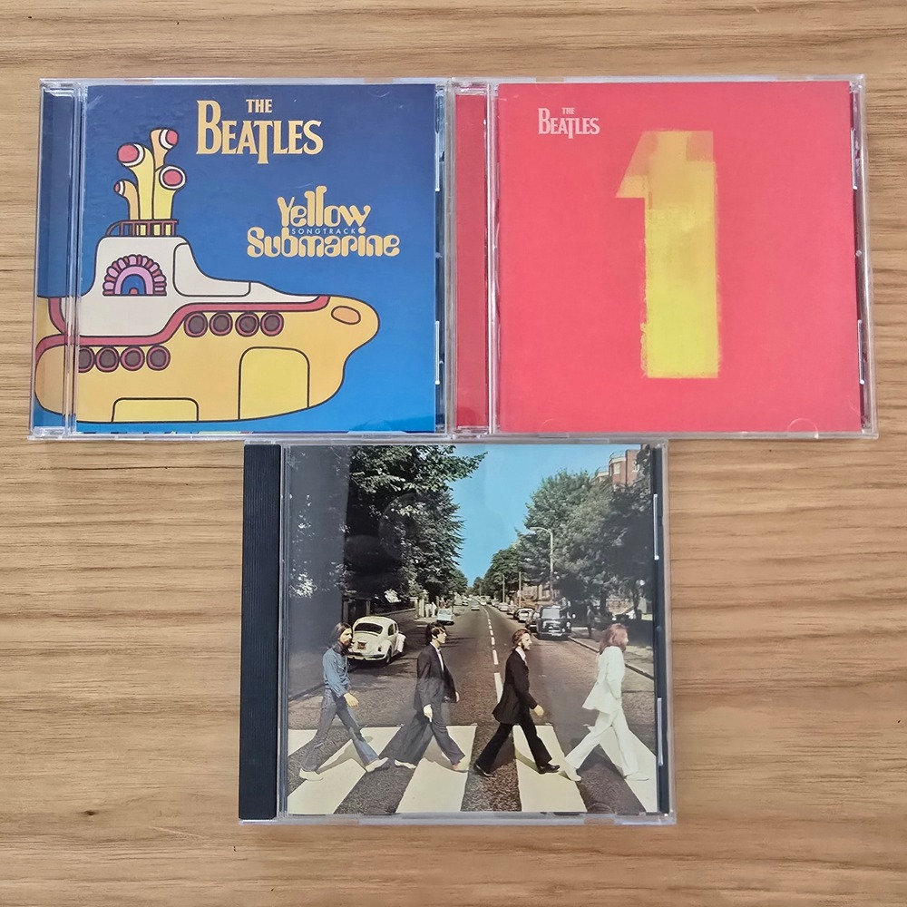 The Beatles CD Lot Abbey Road Yellow Submarine Songtrack 1 Greatest Hits Music